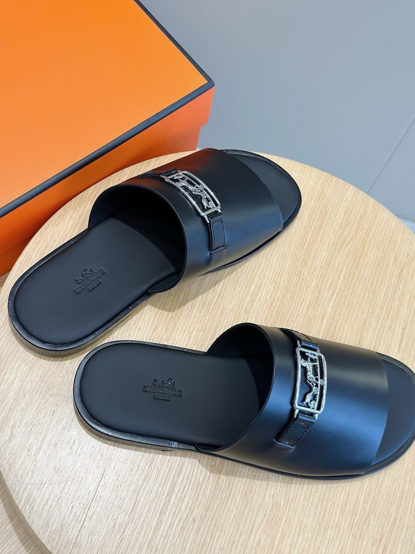 Herm gabriel leather slippers