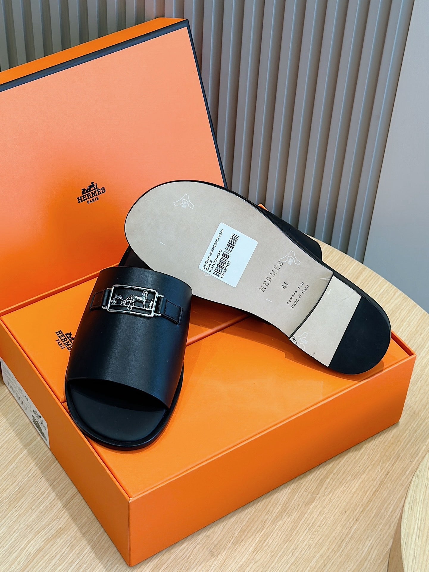 Herm gabriel leather slippers