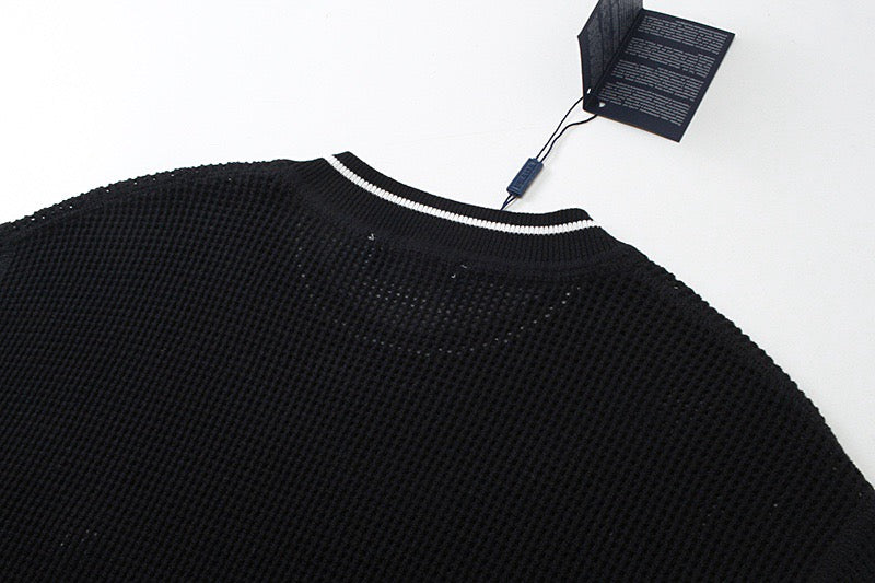 Pra hollow knit short sleeves