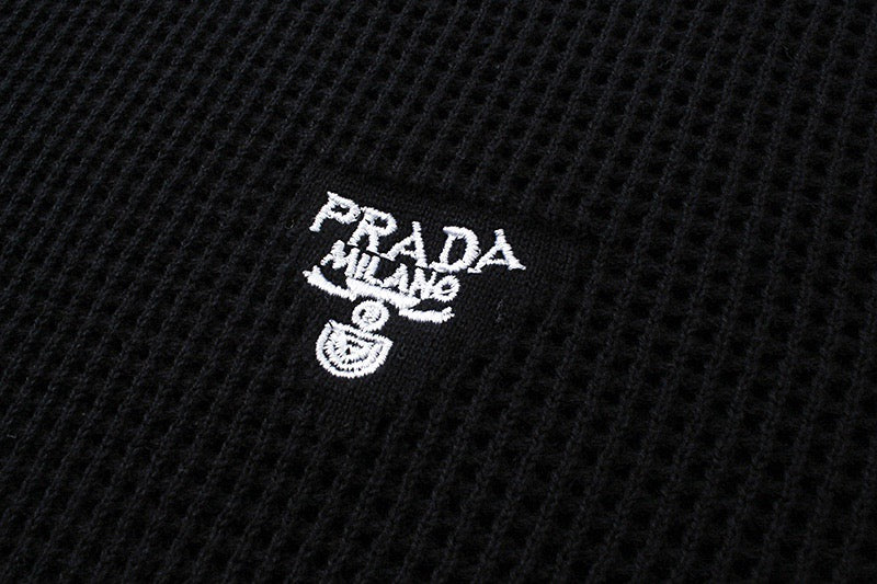 Pra hollow knit short sleeves