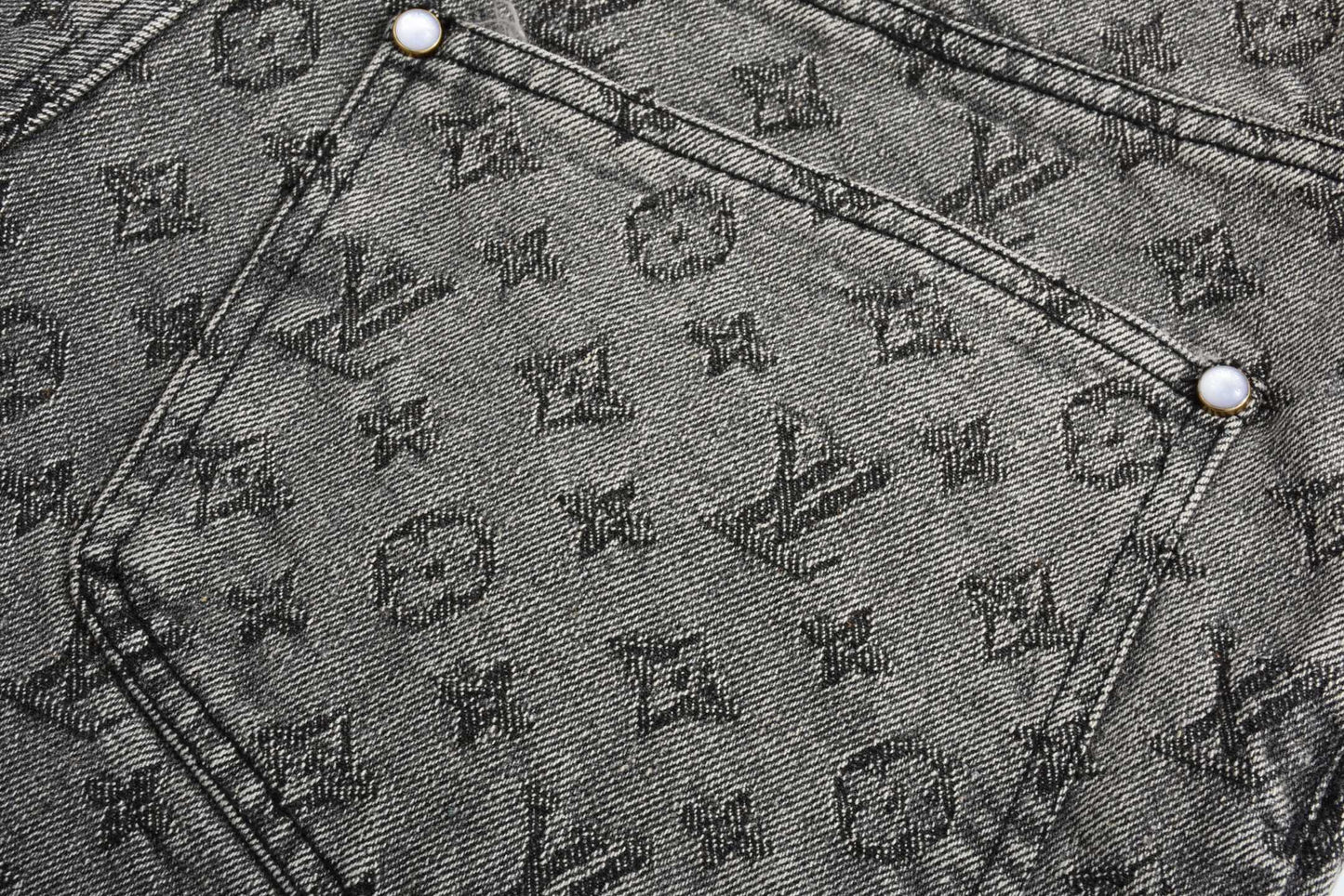 1V 2025SS jacquard denim short