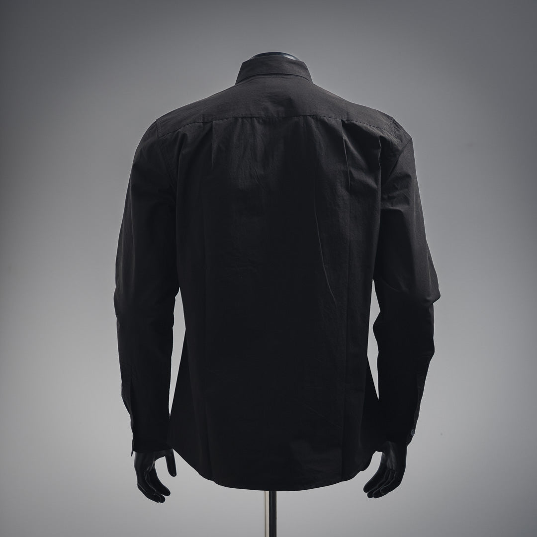 Burber patches buttons shirt