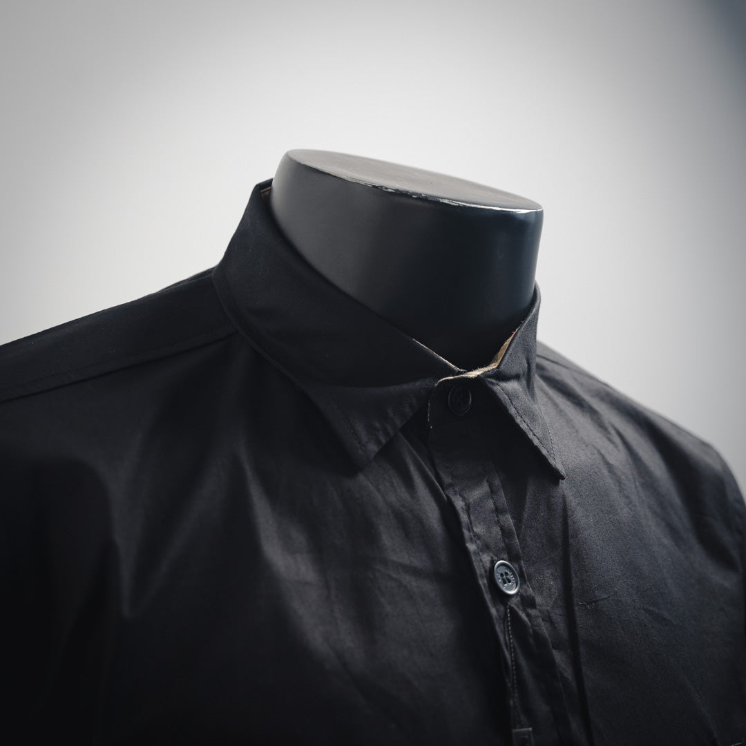 Burber embroidered buttons shirt