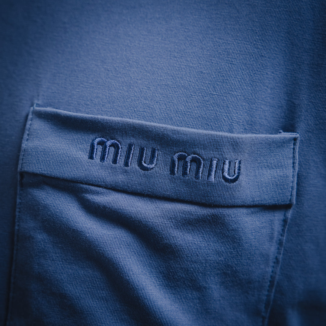 Miu 25ss embroidered sweatshirt