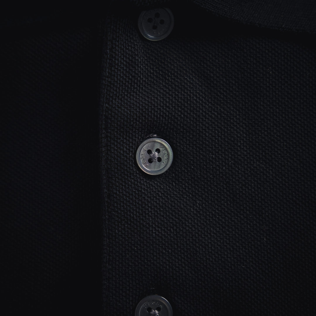zegn embroidered polo shirt