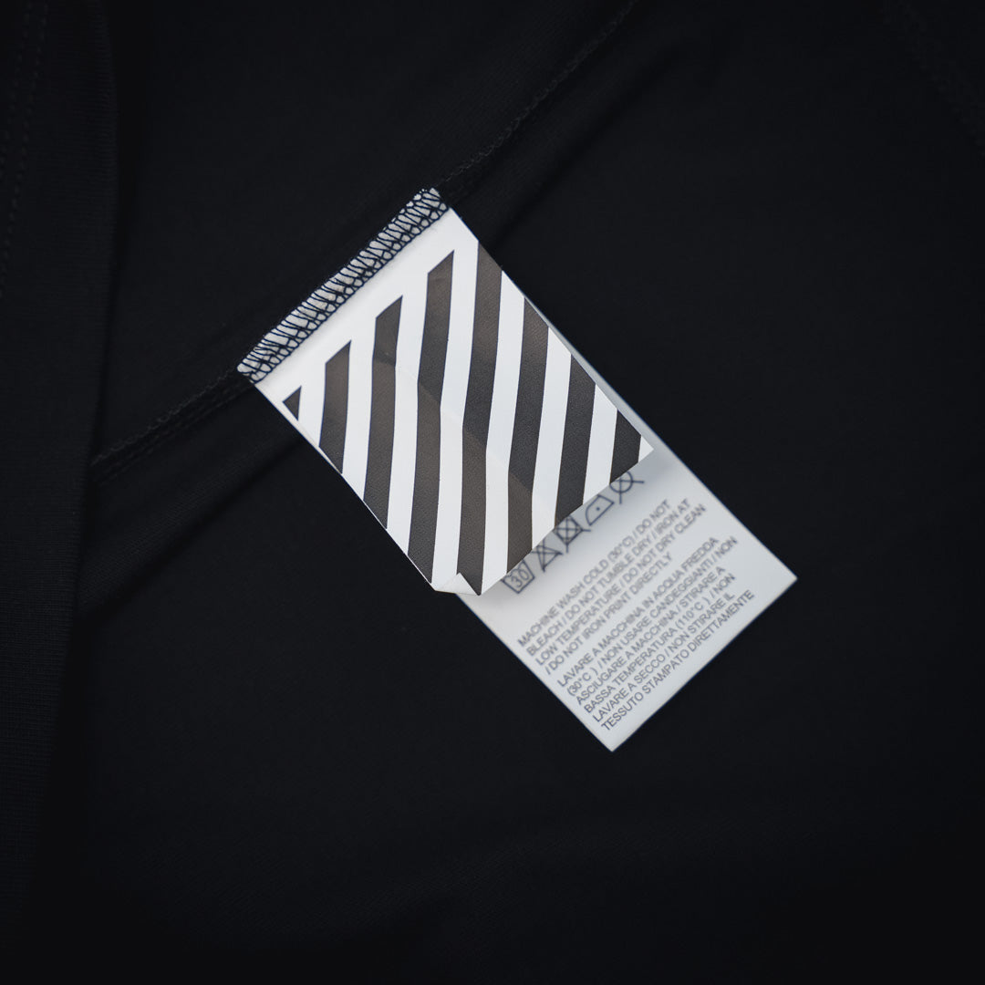 off whi 25ss tape t-shirt