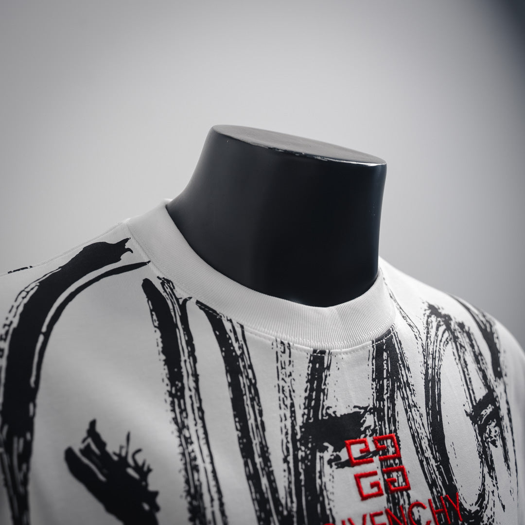 given printed t-shirt
