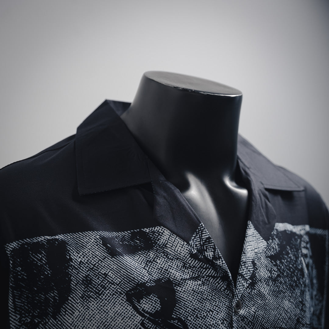 erd 25ss printed buttons shirt