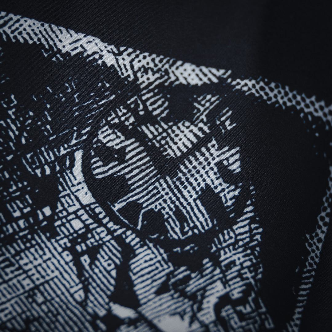 erd 25ss printed buttons shirt