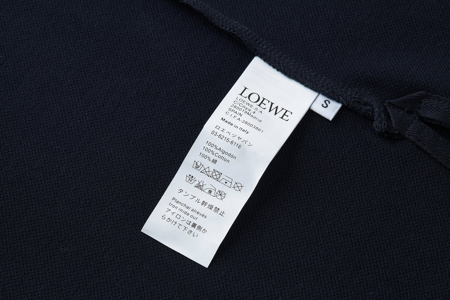 Loew 25ss embroidered polo shirt