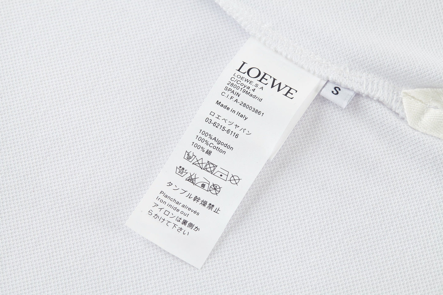 Loew 25ss embroidered polo shirt