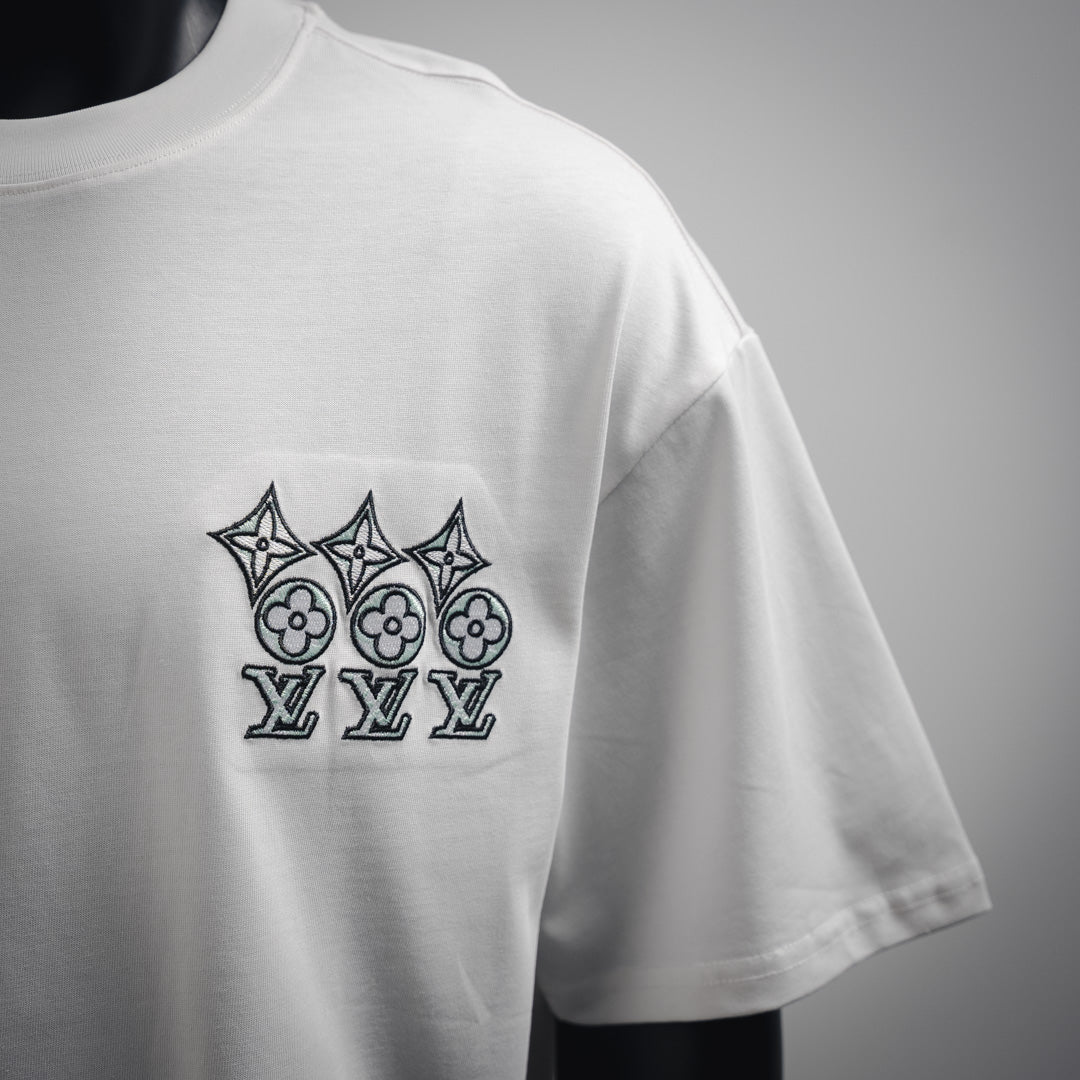 Louis 25ss embroidered t-shirt