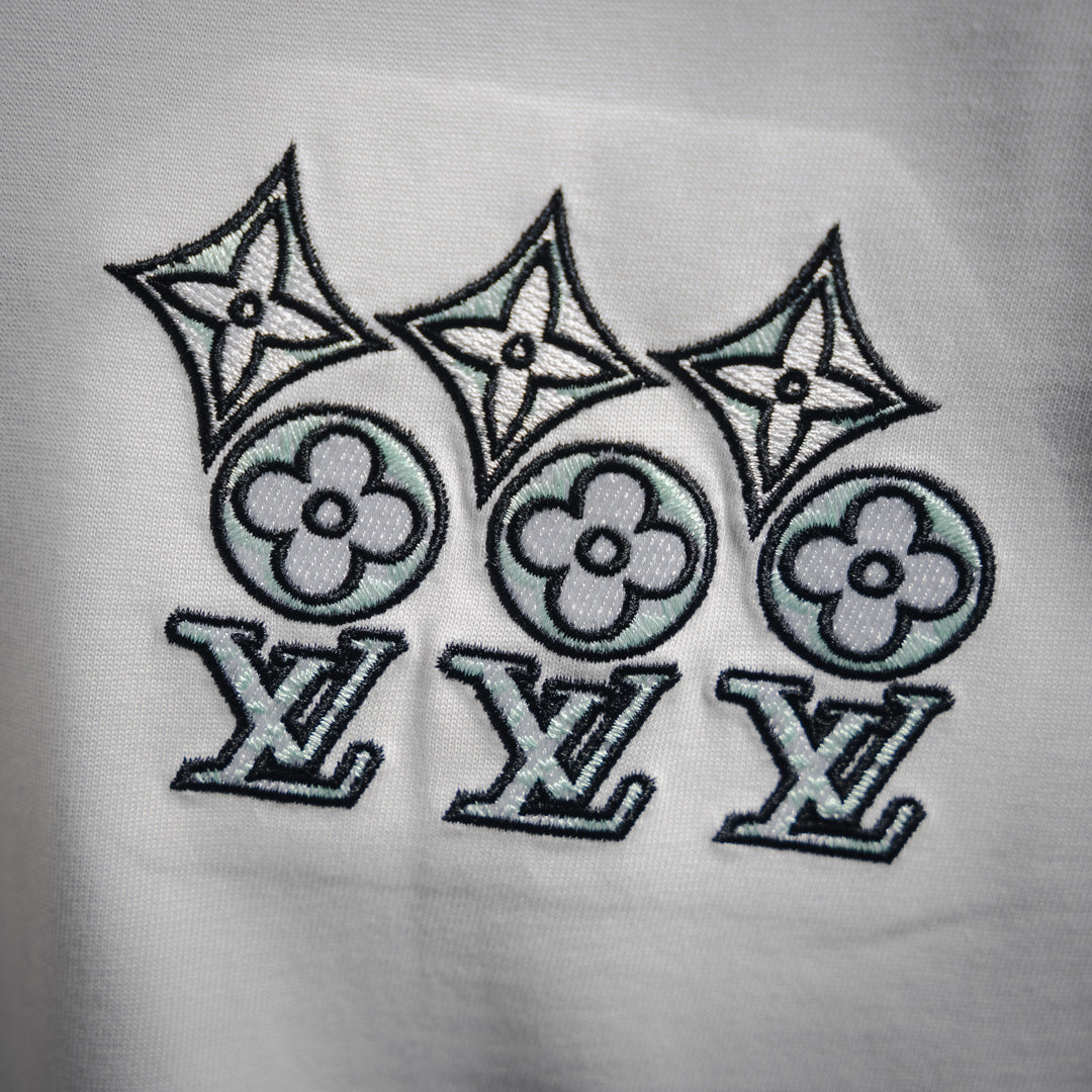Louis 25ss embroidered t-shirt