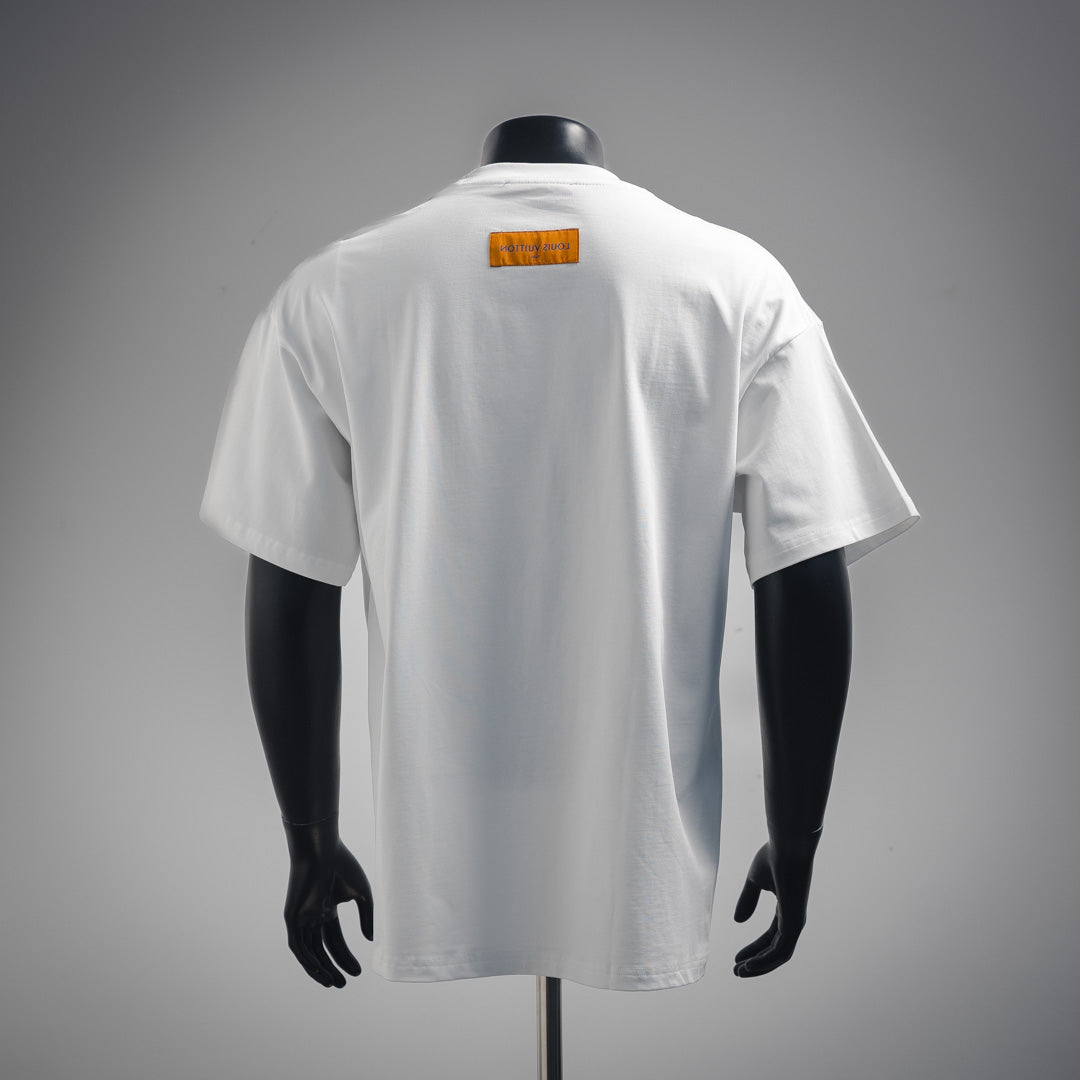 1V 25SS embossed t-shirt