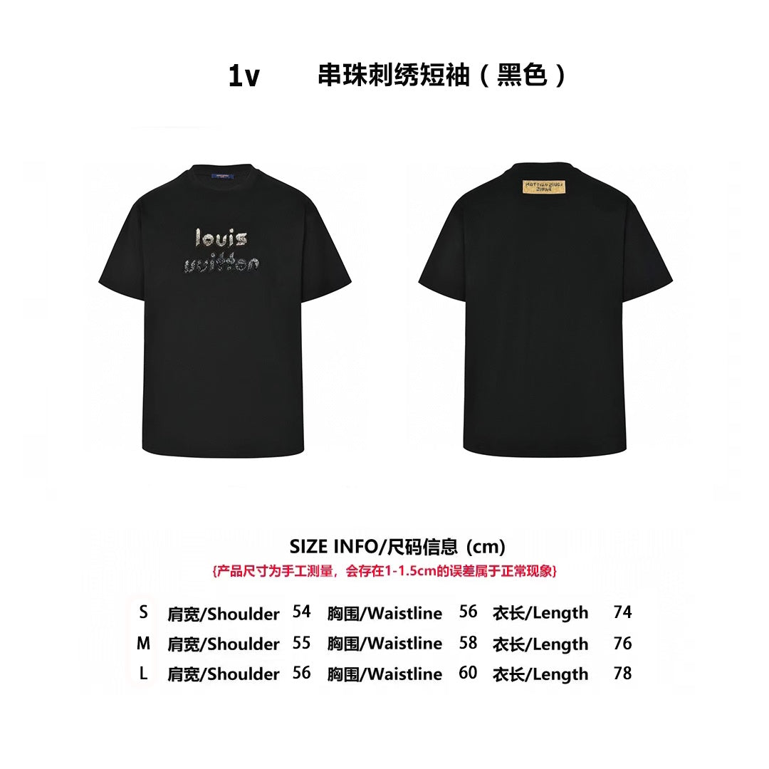1V beaded t-shirt