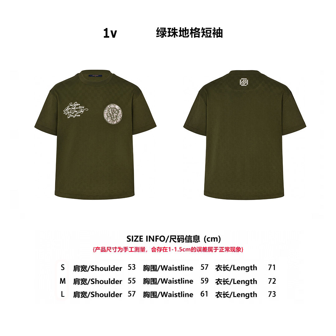 1V 25SS embroidered t-shirt