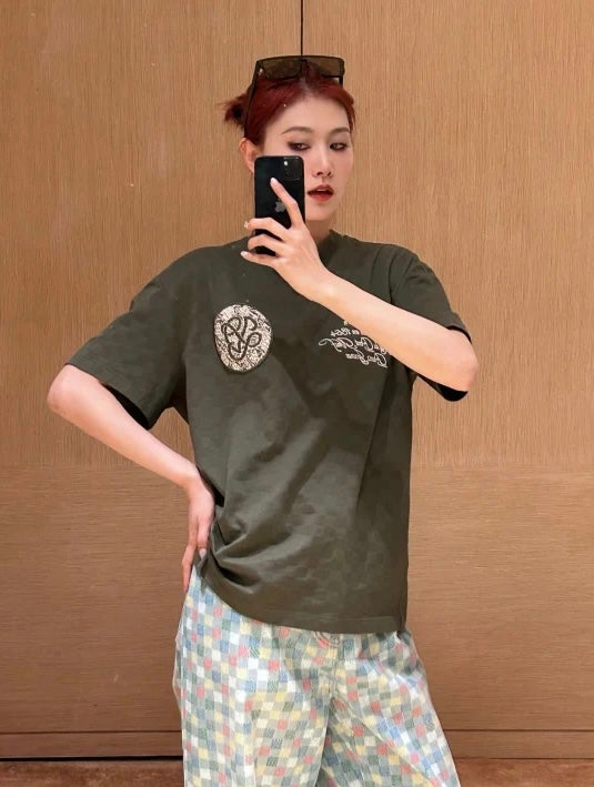 1V 25SS embroidered t-shirt