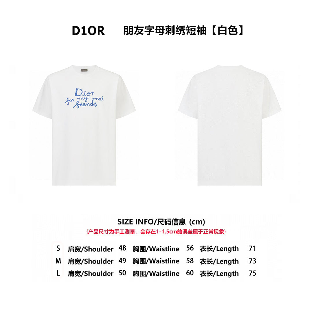 Dio 25ss embroidered t-shirt
