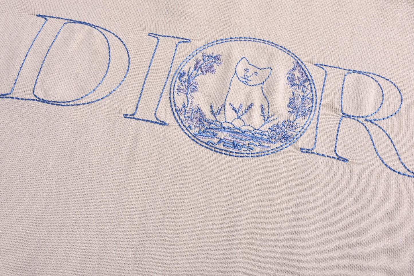 Dio 25ss cat embroidered t-shirt