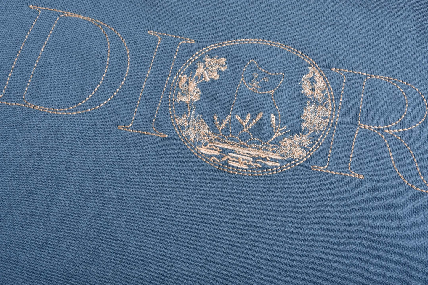 Dio 25ss cat embroidered t-shirt