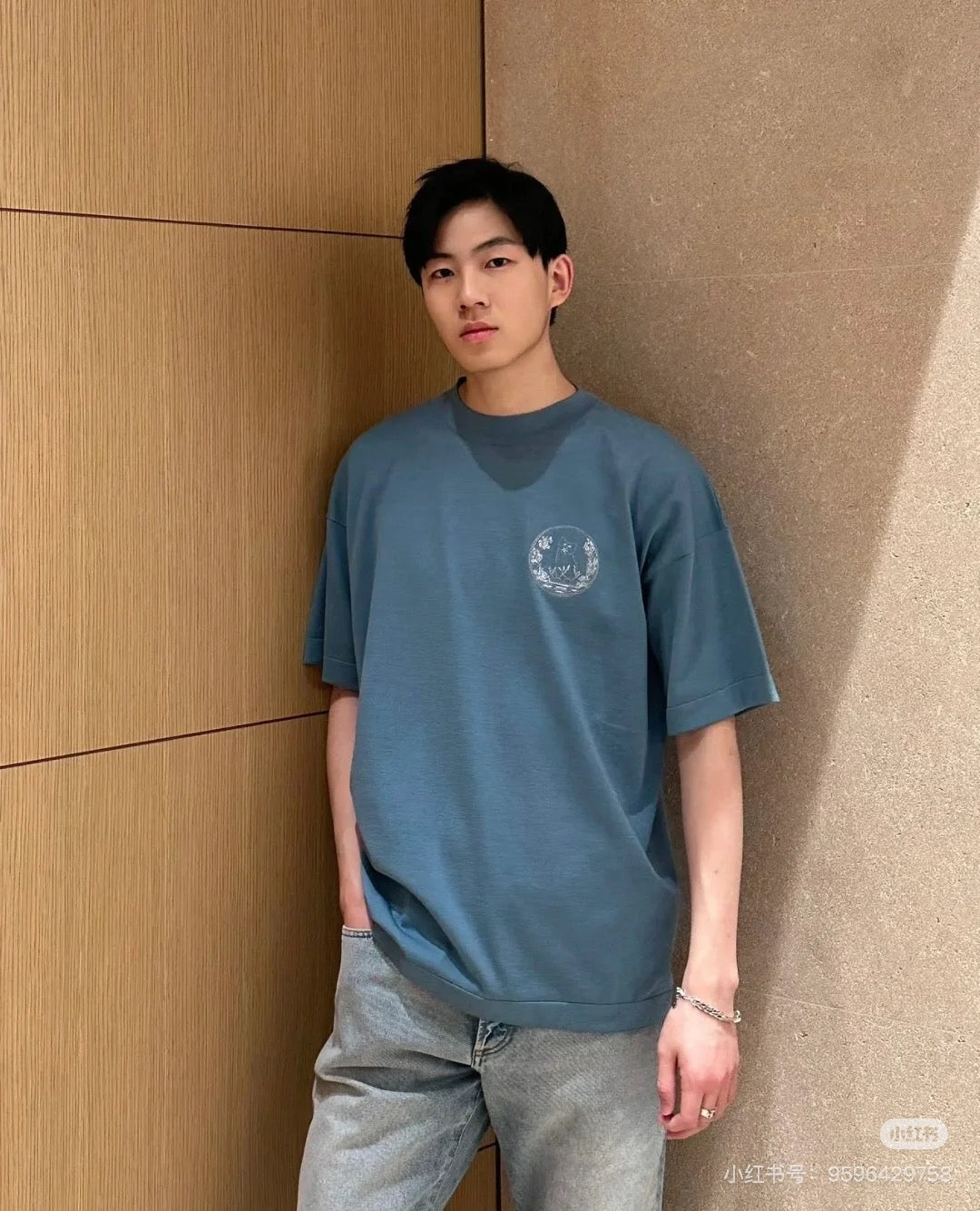 Dio 25ss cat embroidered t-shirt