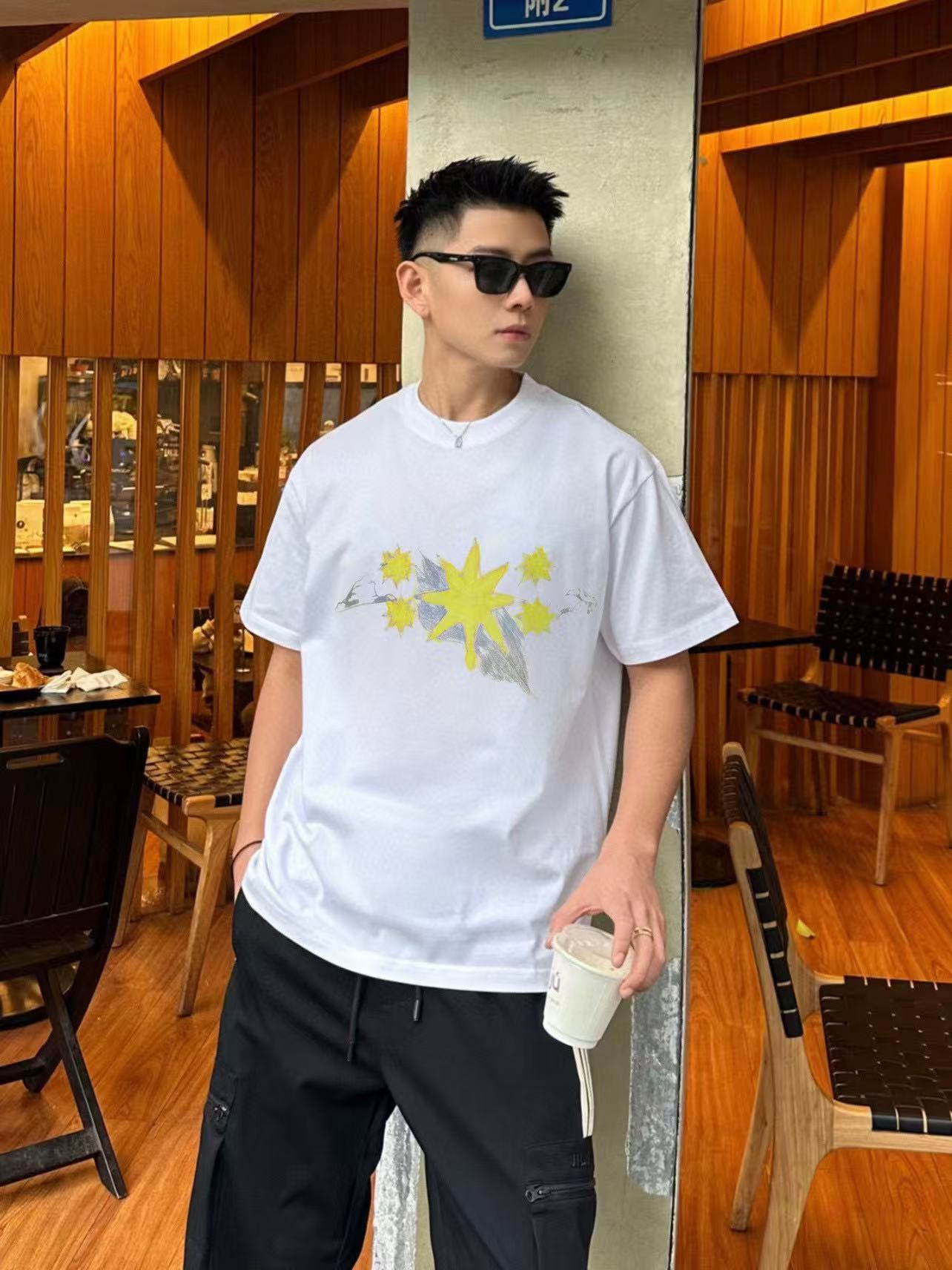 Given 25ss print t-shirt