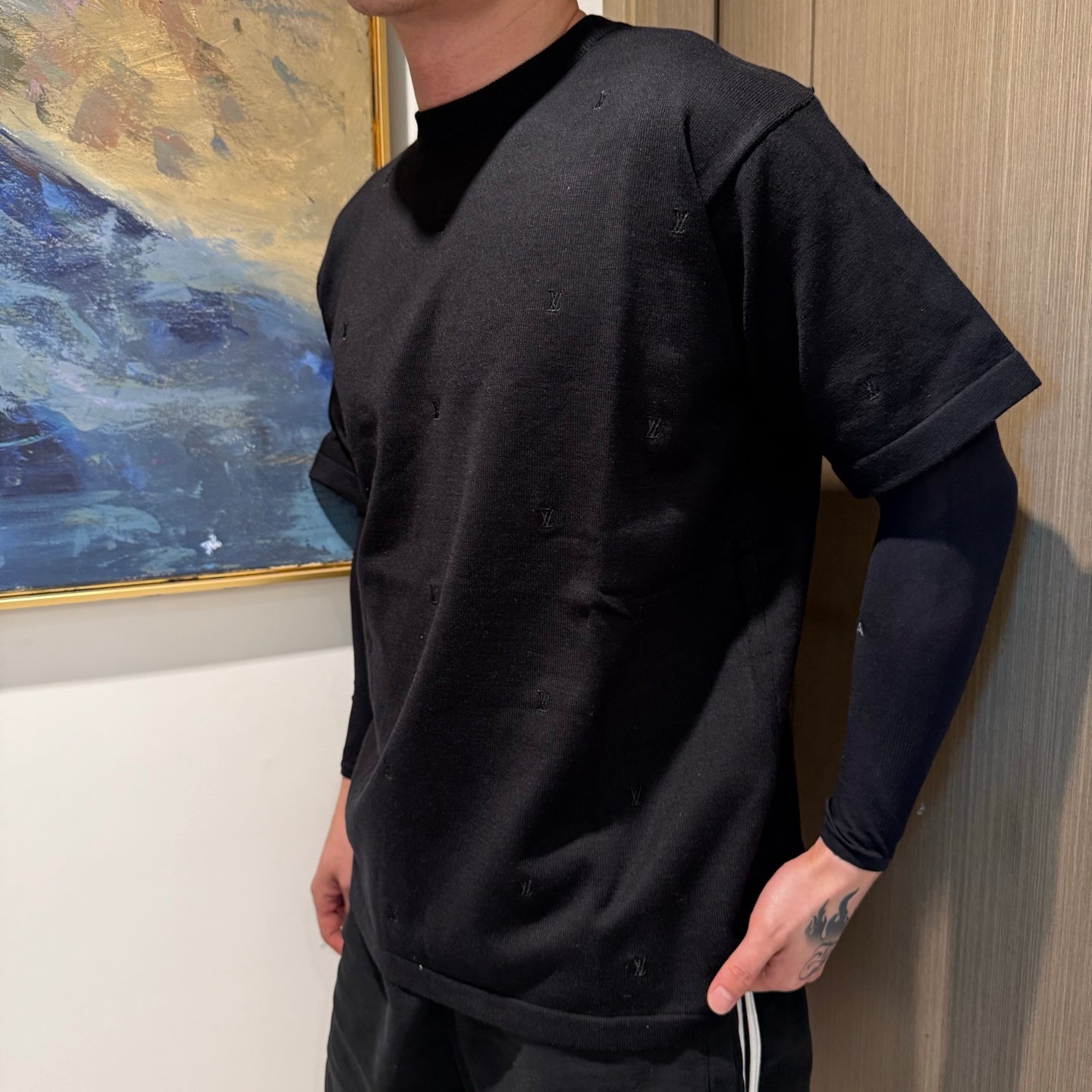 1V 25ss embroidered t-shirt