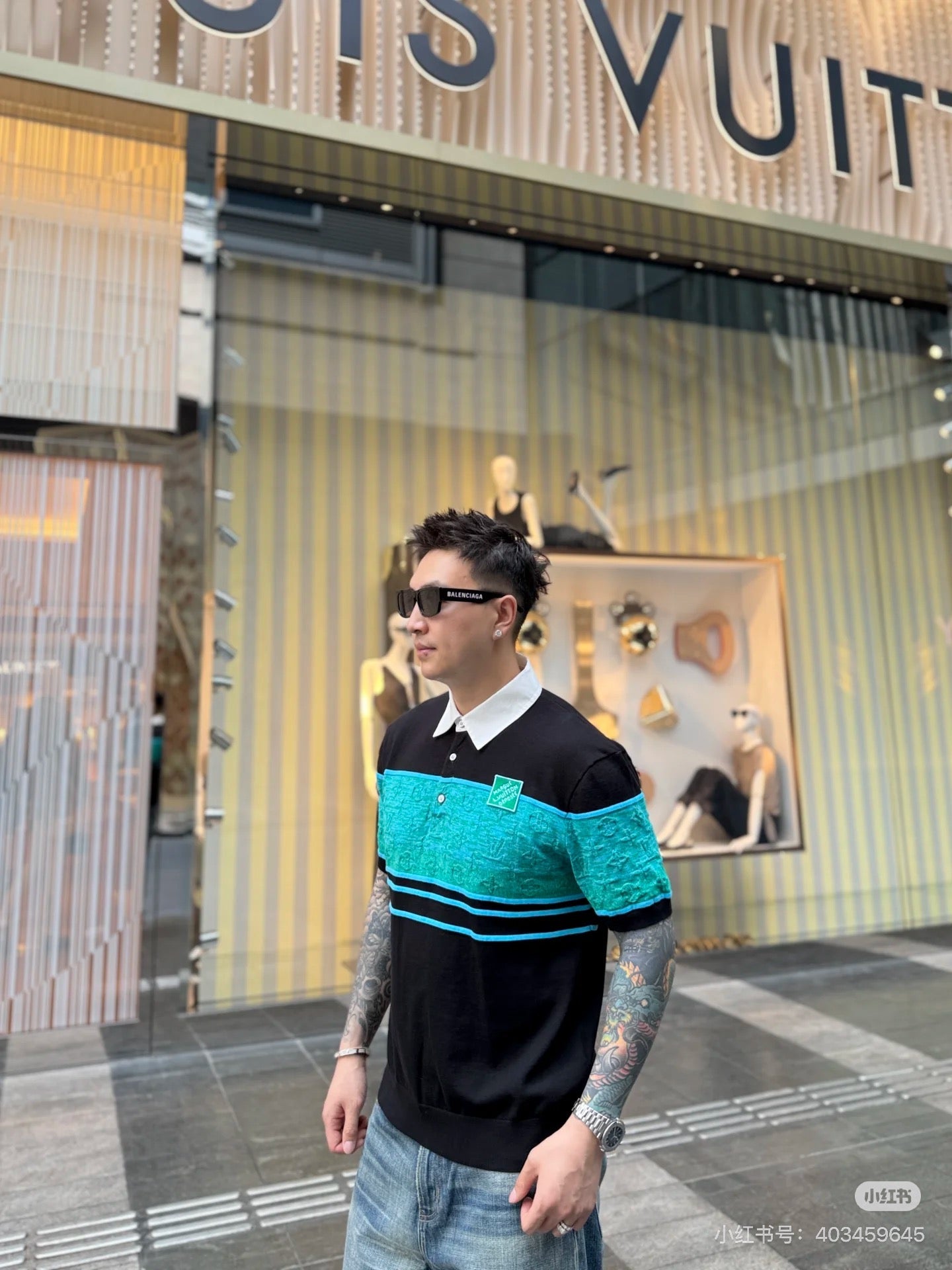 1V 25SS jacquard polo shirt