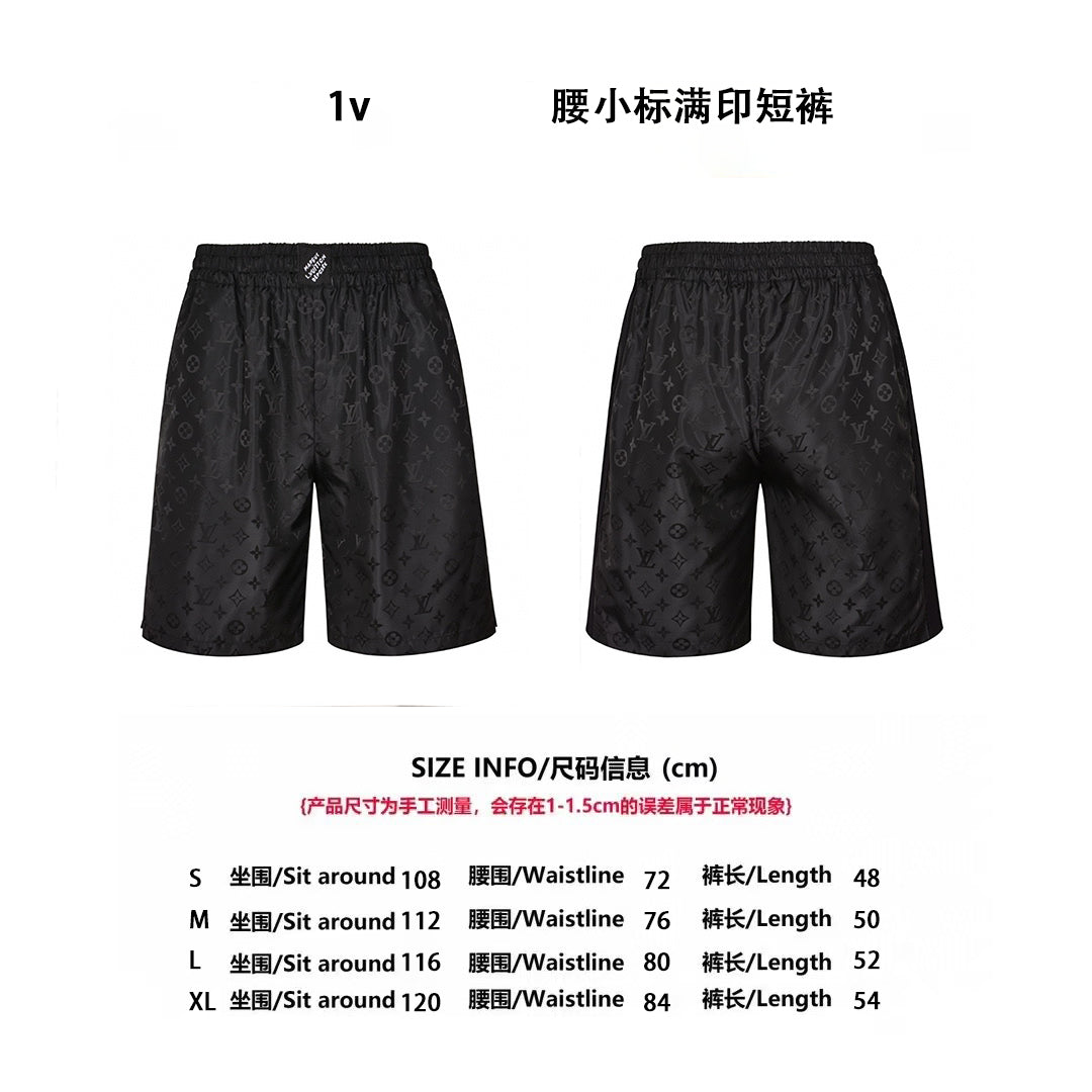 1V 25SS print shorts