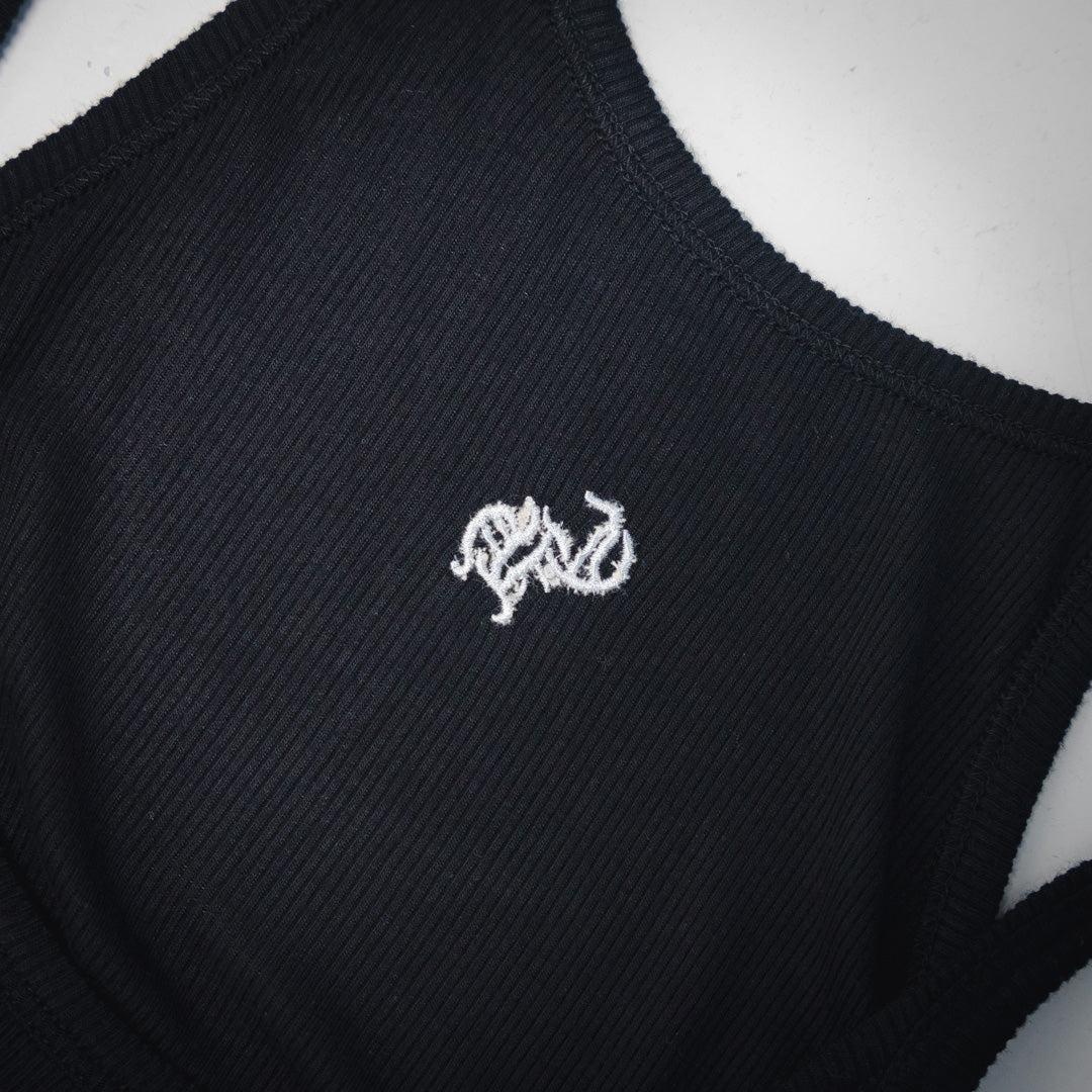 chrome embroidered vest