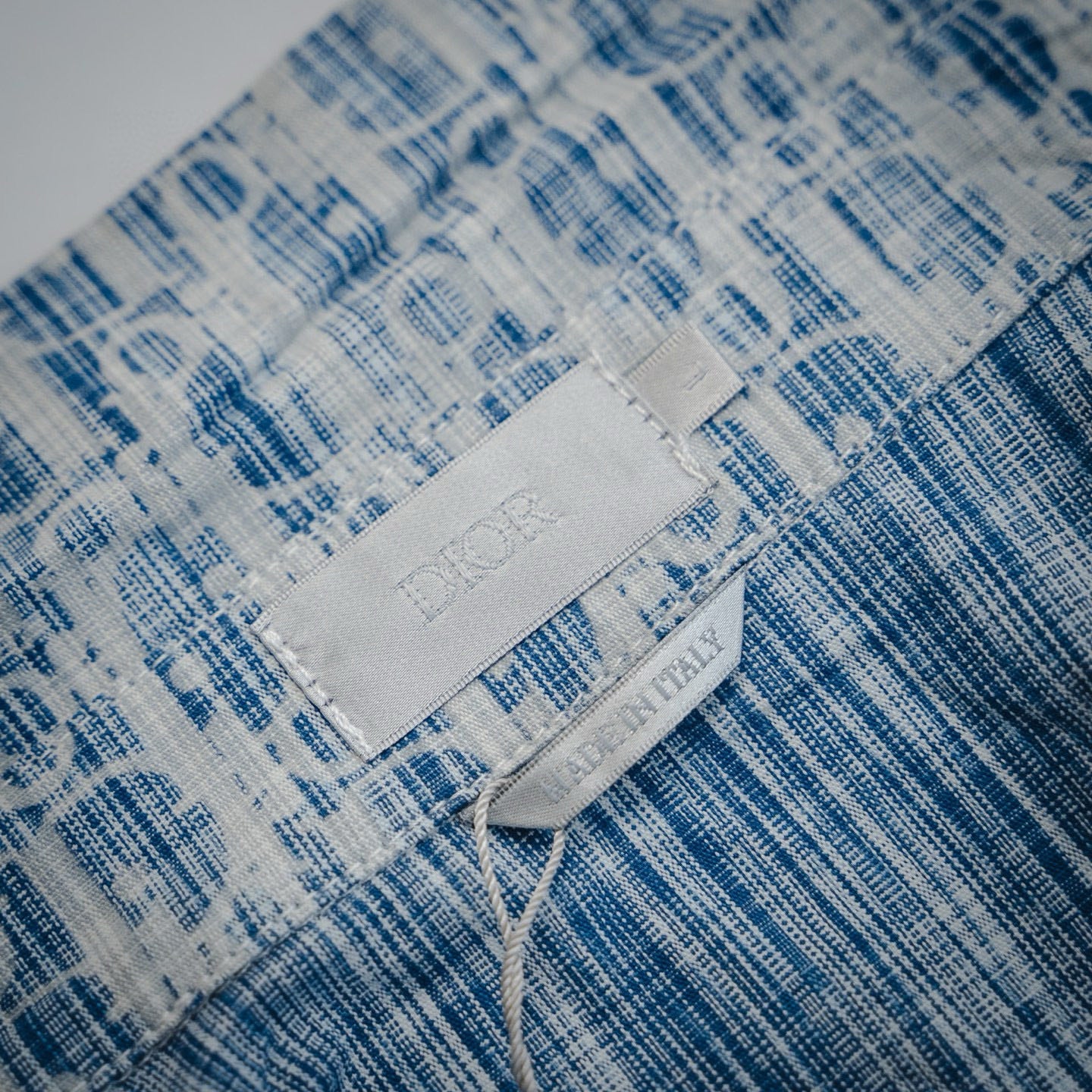Dio 25ss jacquard denim shirt