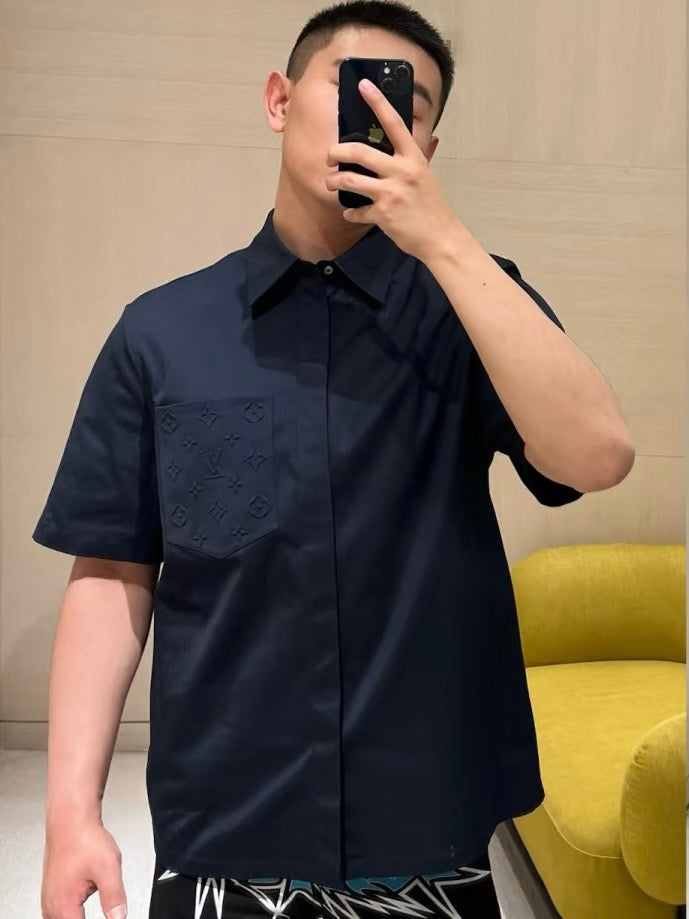 Louis 25ss embossed shirt