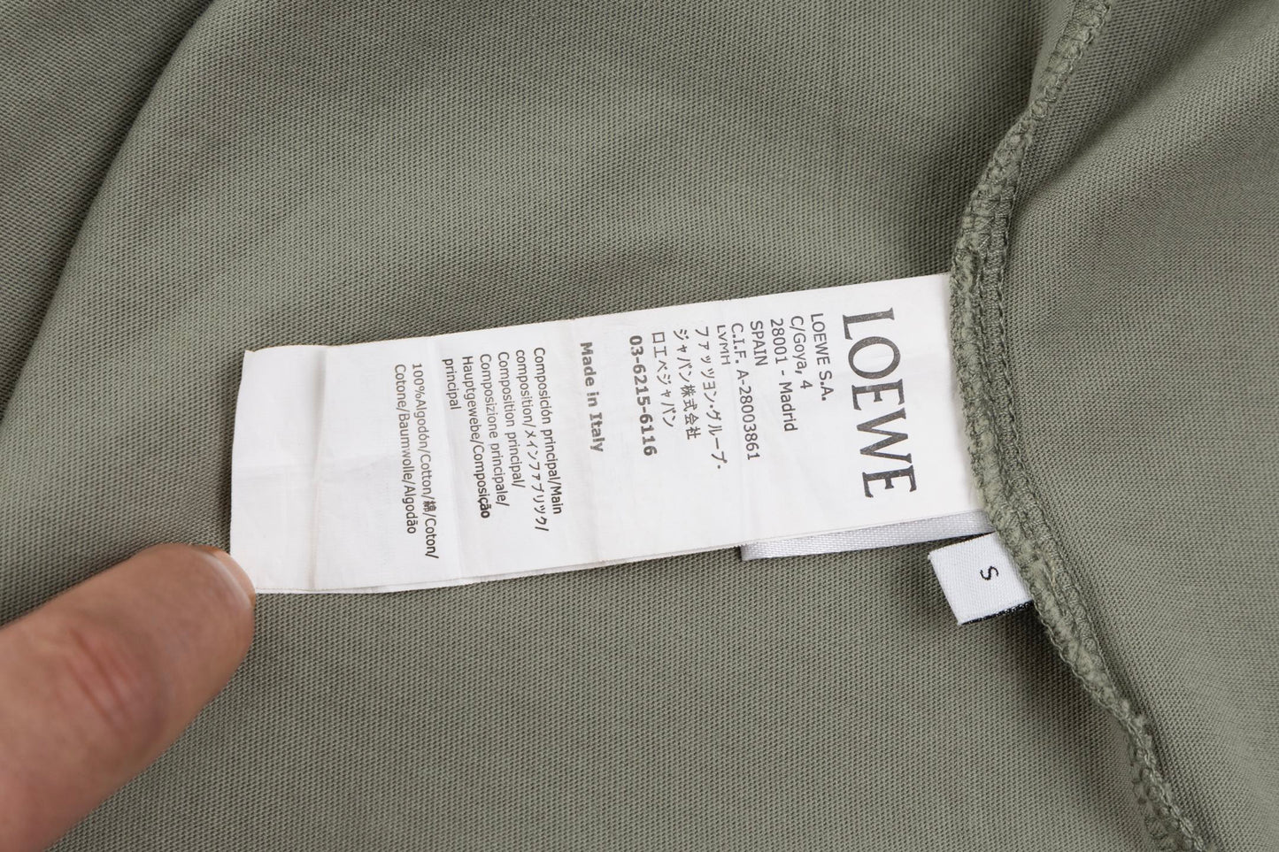 Loe 25ss embroidered t-shirt
