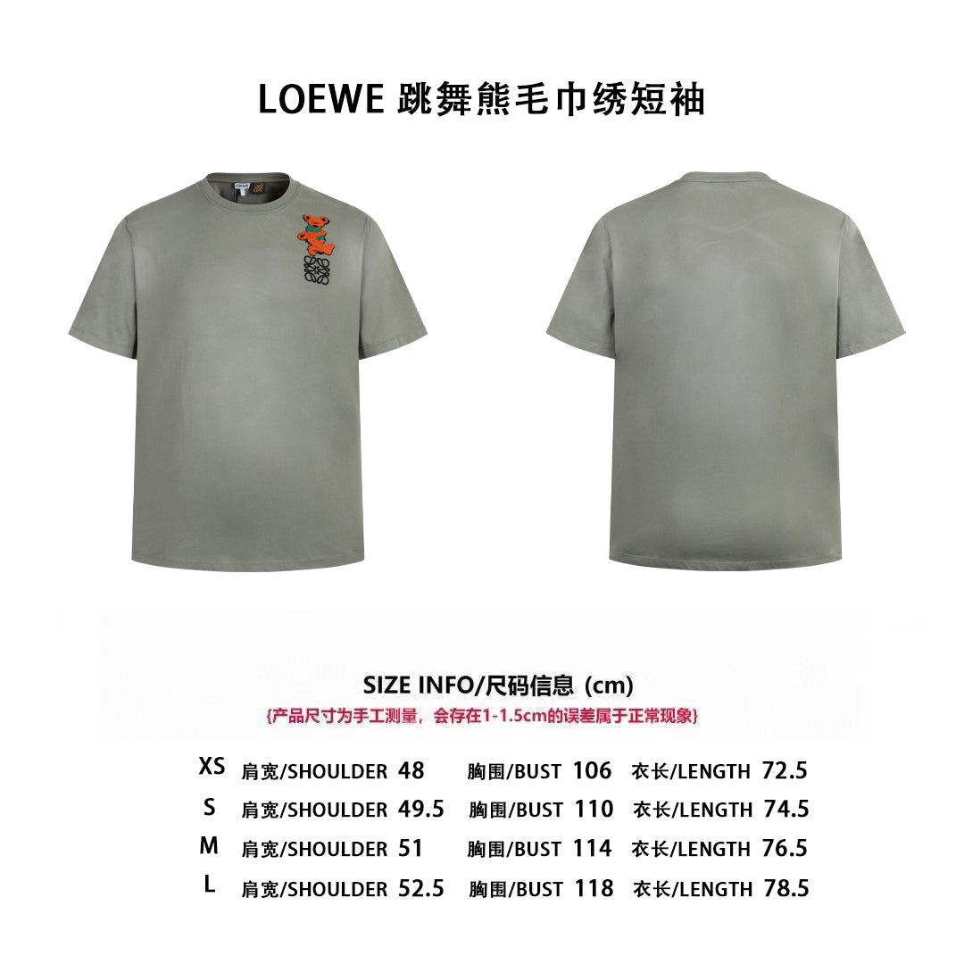 Loe 25ss embroidered t-shirt