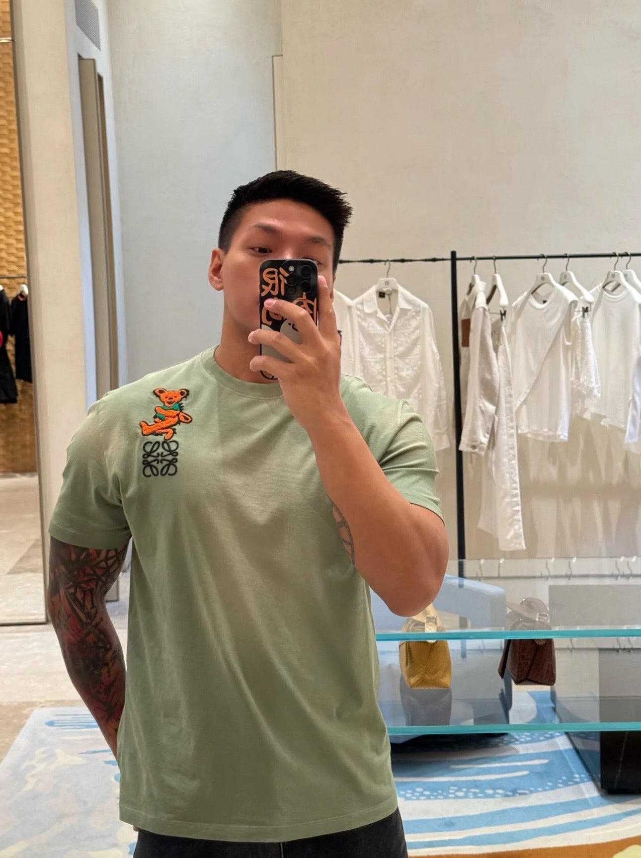 Loe 25ss embroidered t-shirt