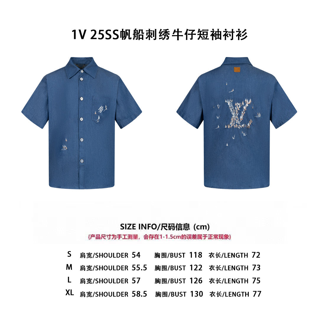 Louis 25ss embroidered shirt