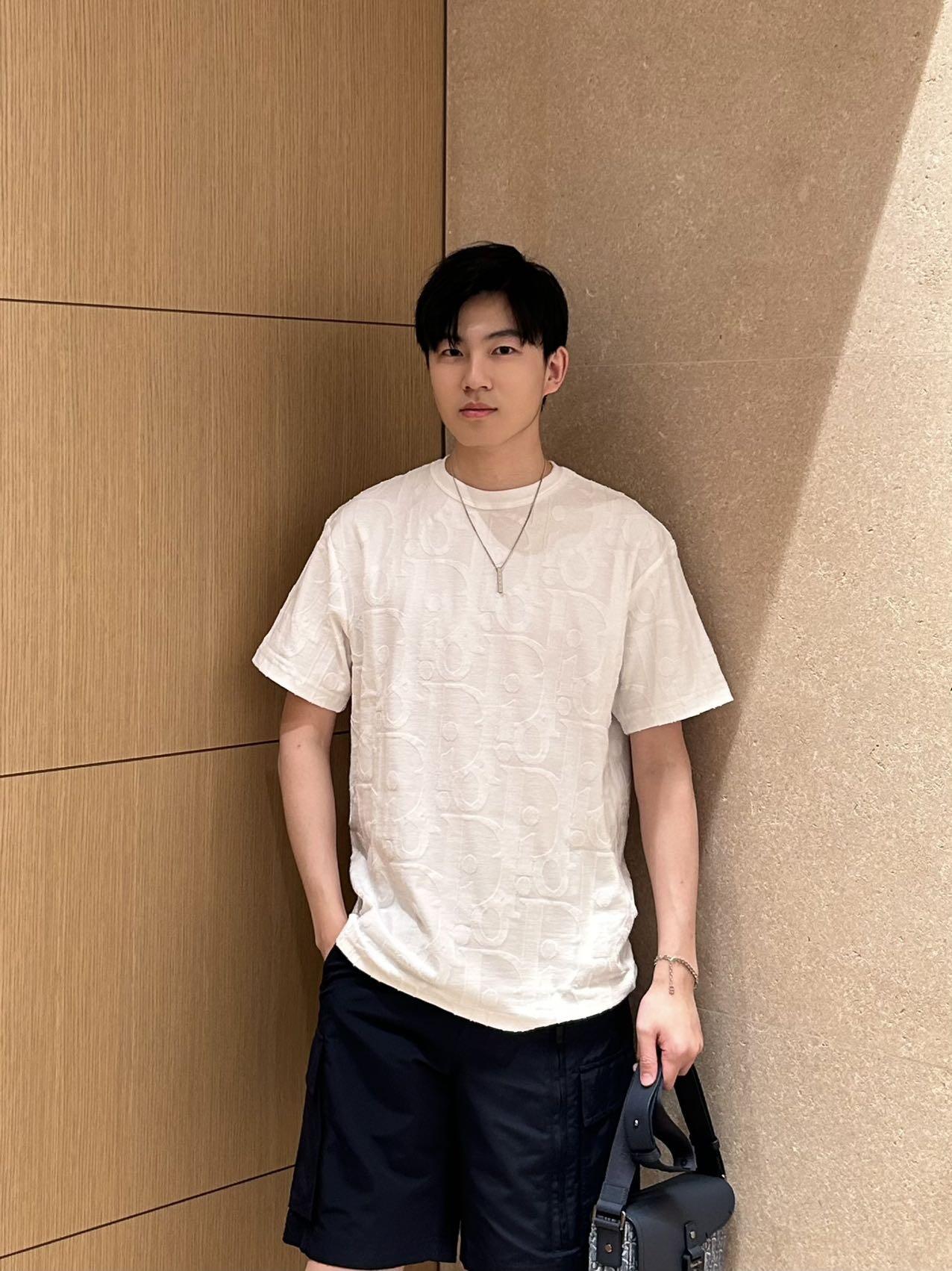 CD 25SS jacquard t-shirt
