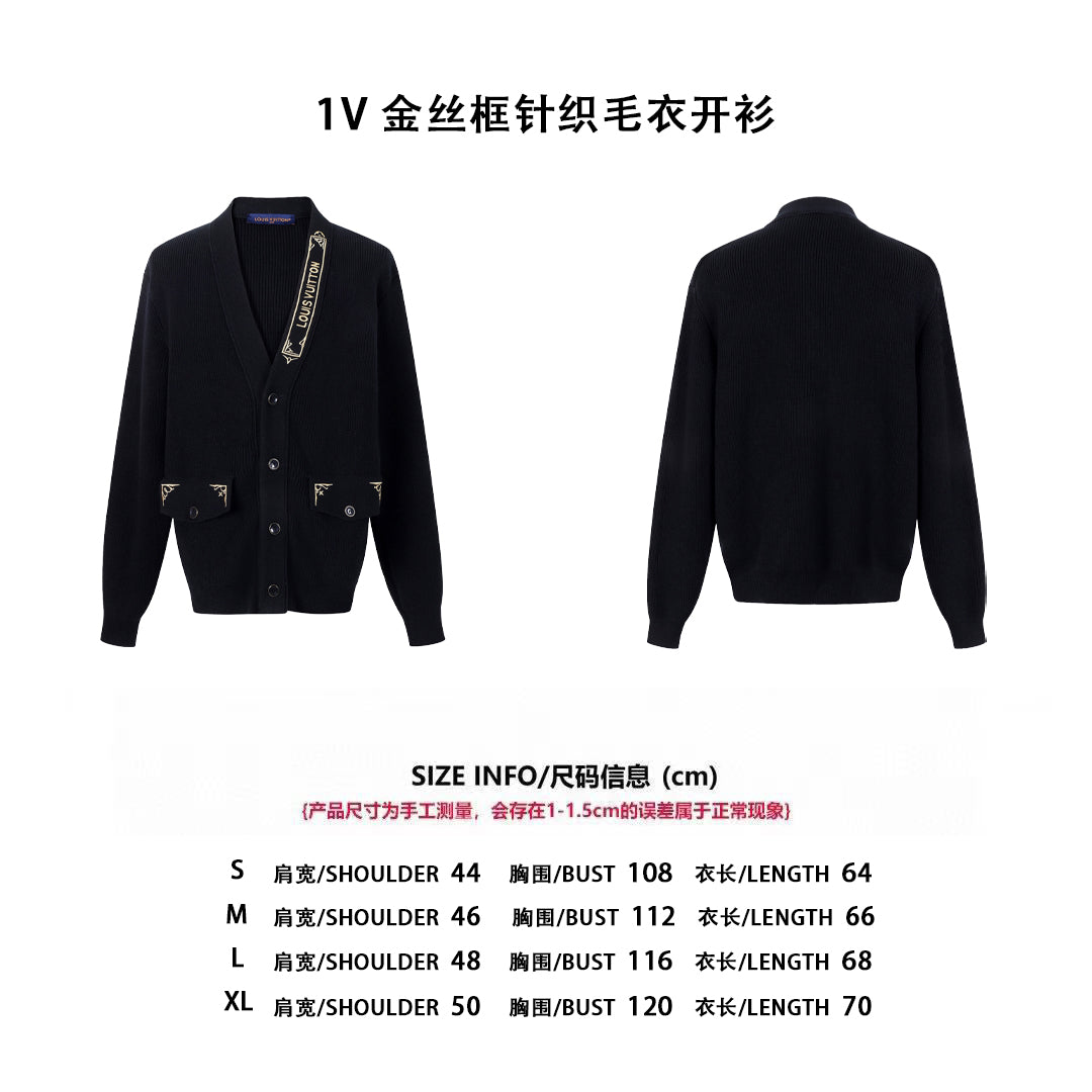 Louis 25ss embroidered cardigan