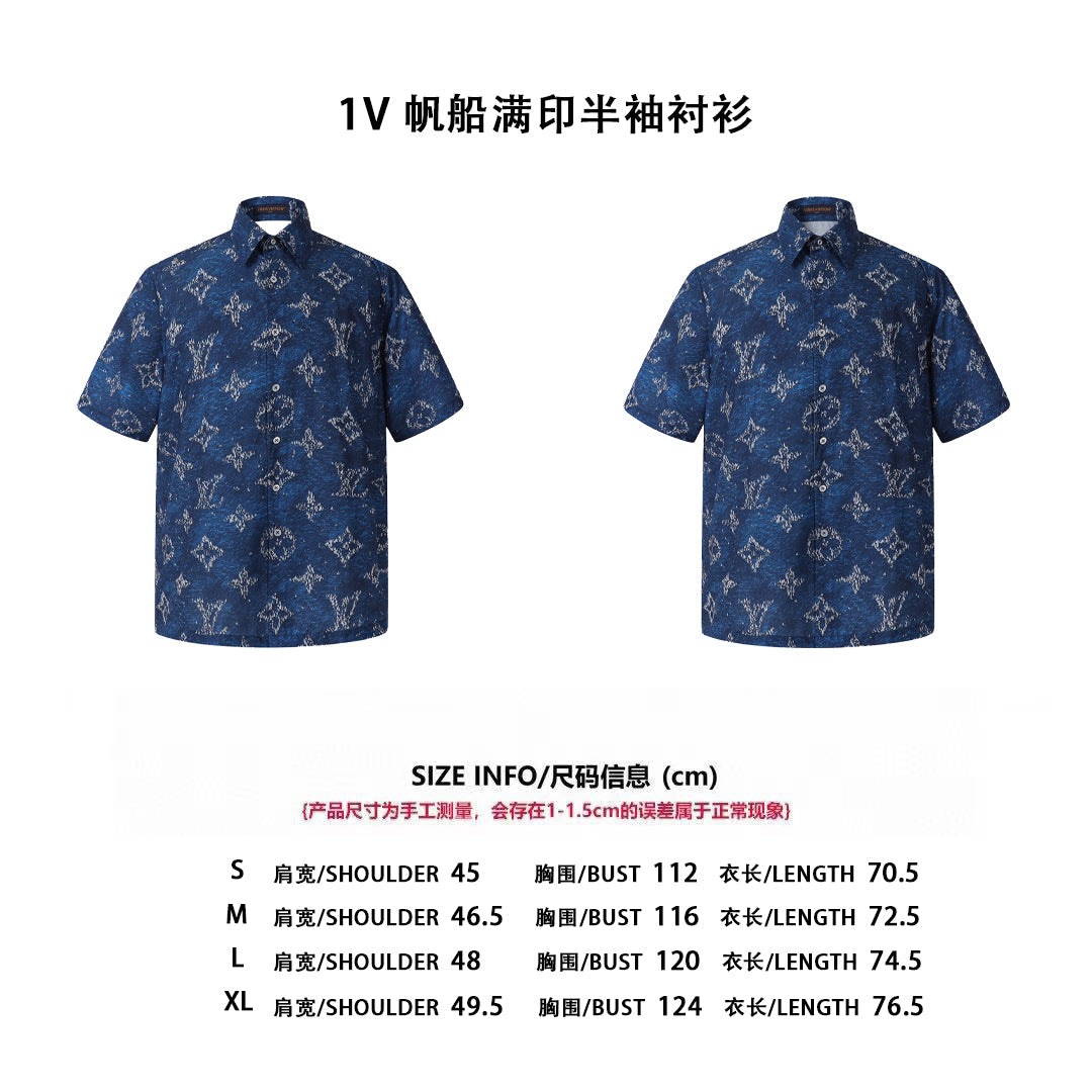 Louis 25ss print shirt