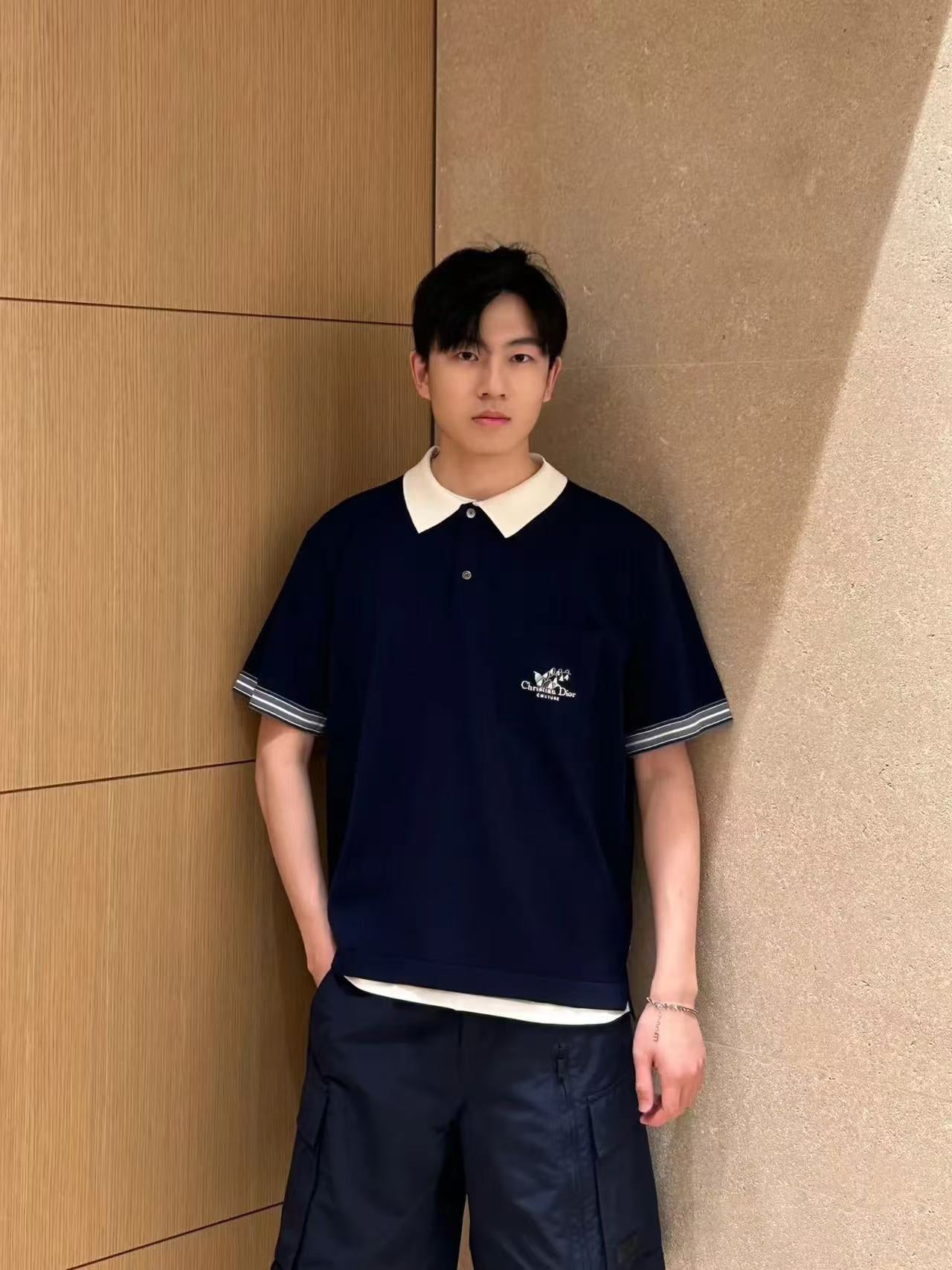 CD 25SS embroidered polo