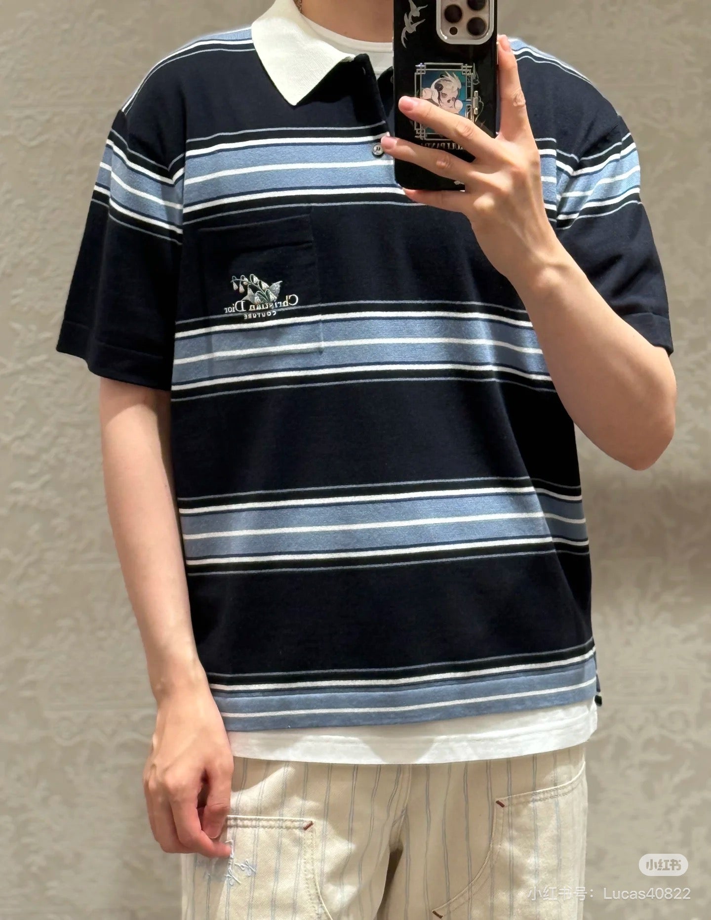 CD 25ss embroidered polo