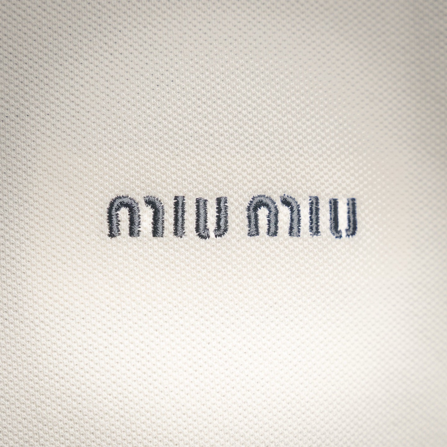Miu 25ss zipper polo