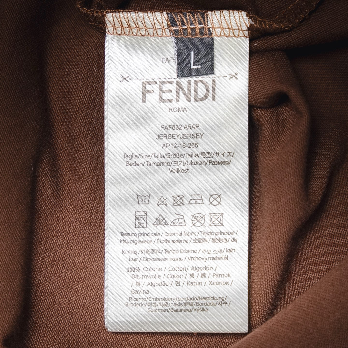 Fend 25ss webbing t-shirt