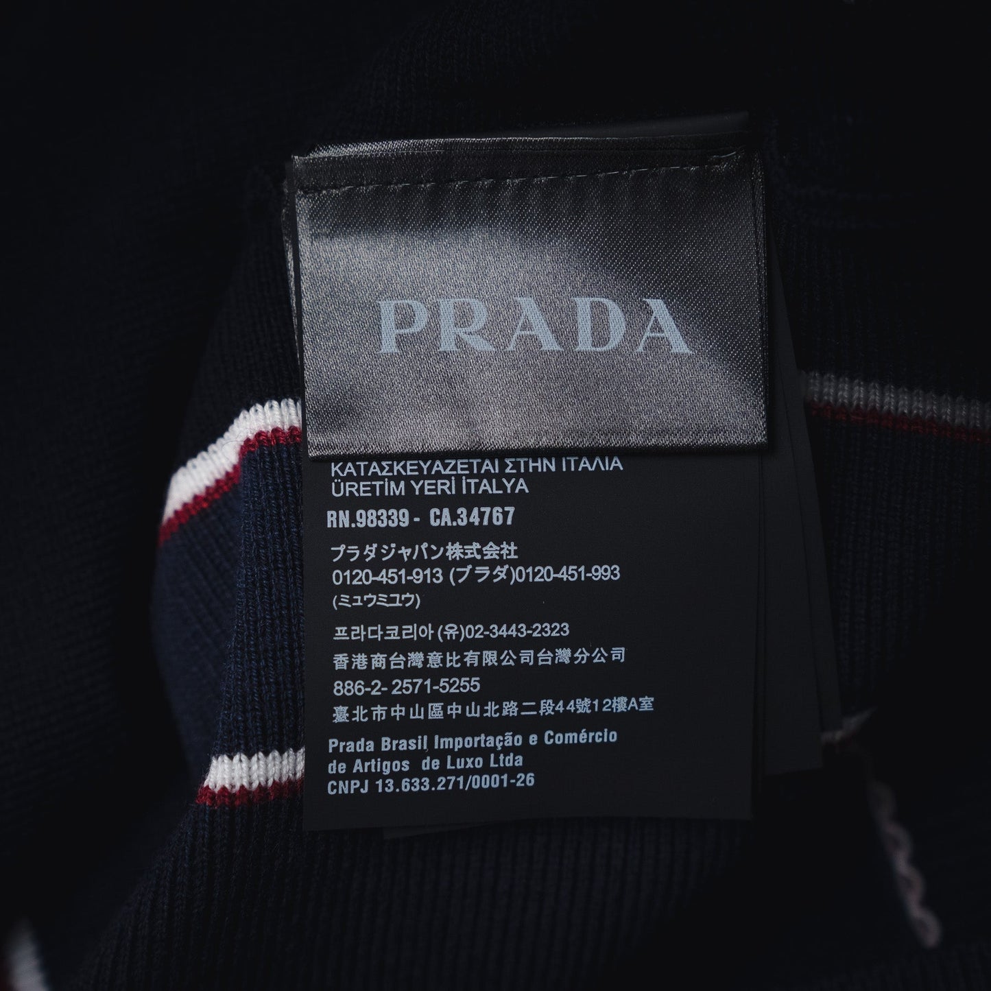 Pra 25ss embroidered sweater