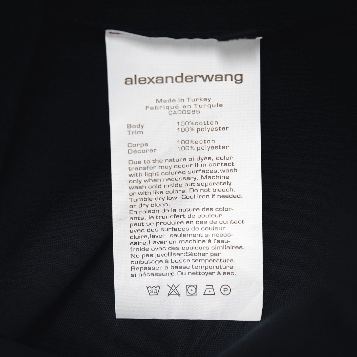 Wang 25ss printed t-shirt