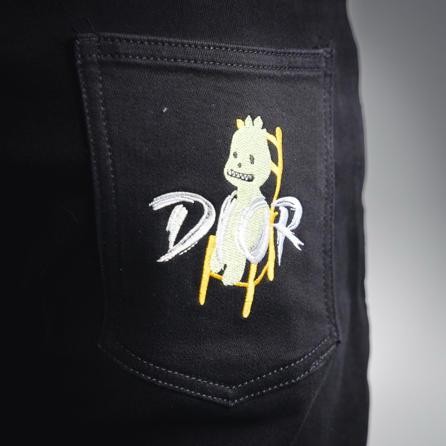 CD 25fw printed jeans