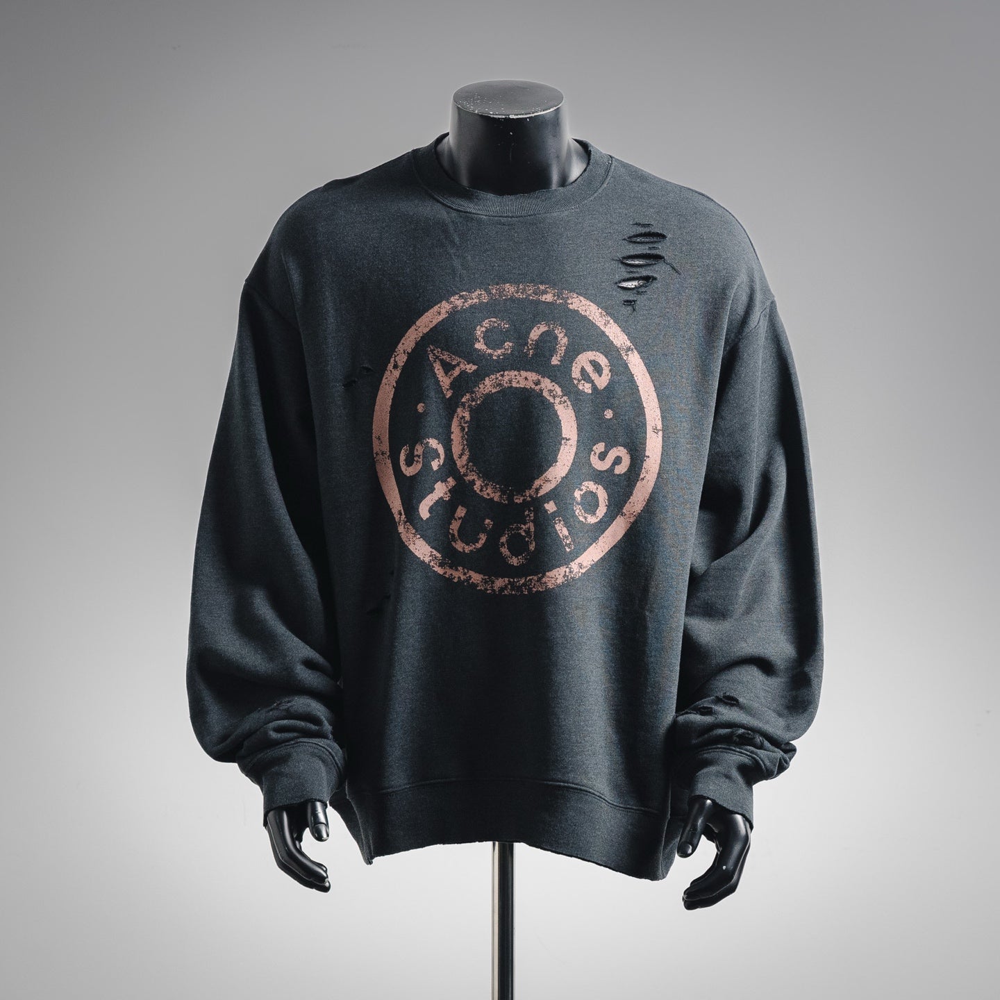 Acne 25fw printed hoodie