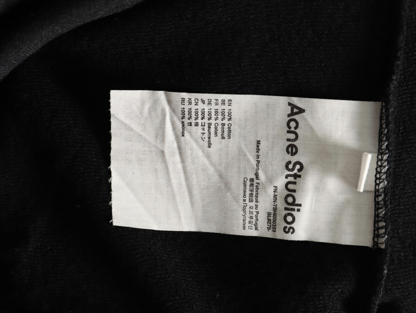 Acne 25fw printed hoodie
