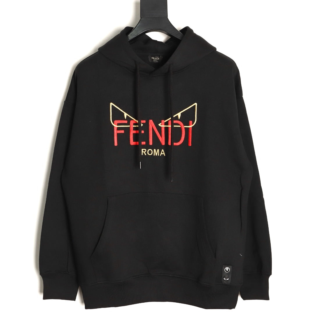 Fend 25fw embroidered hoodie