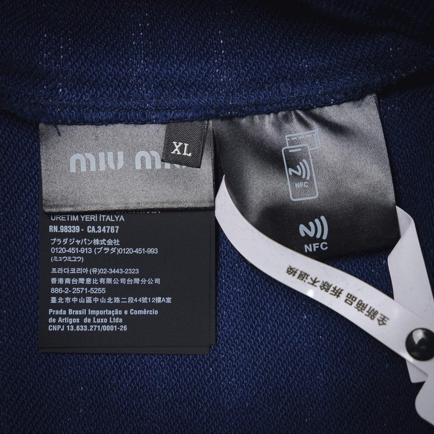 Miu25fw stripe Polo